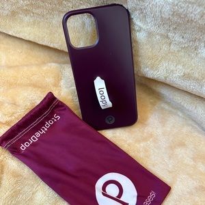 Used iPhone 12 Pro loopy case in wine